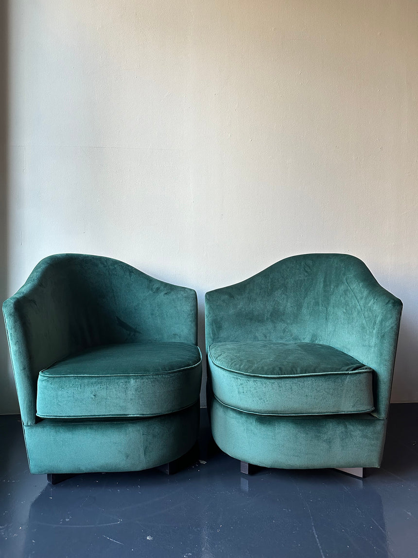 Forest Green  Velvet Sessel