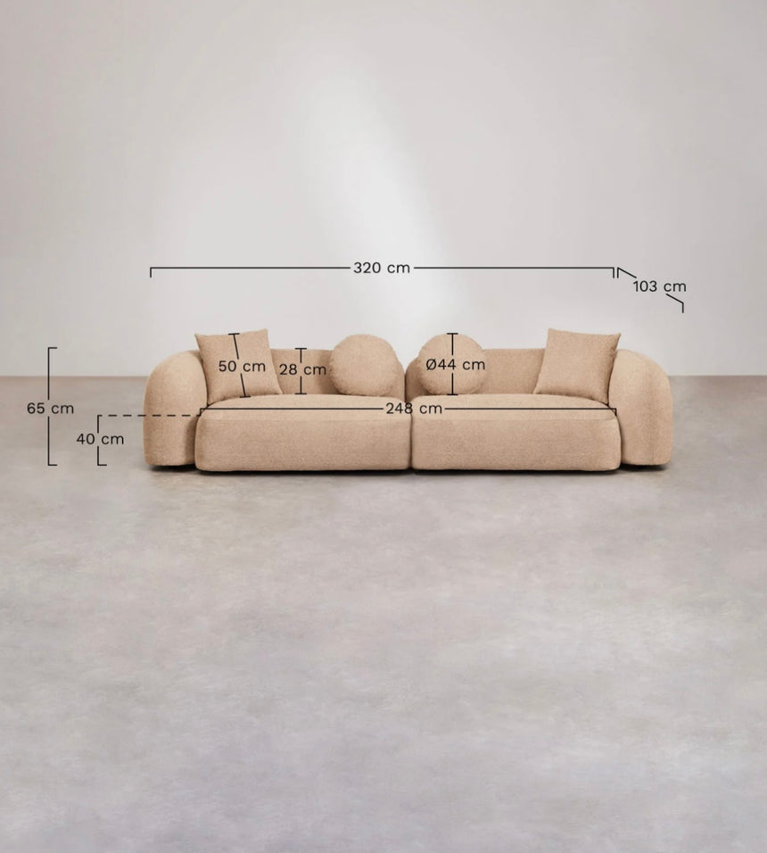 Sofa dusty rose