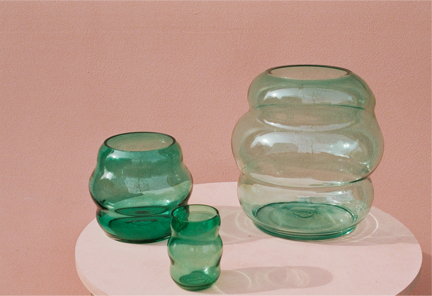 MARSANO 'Muse' Collection  Vase - Green / XL