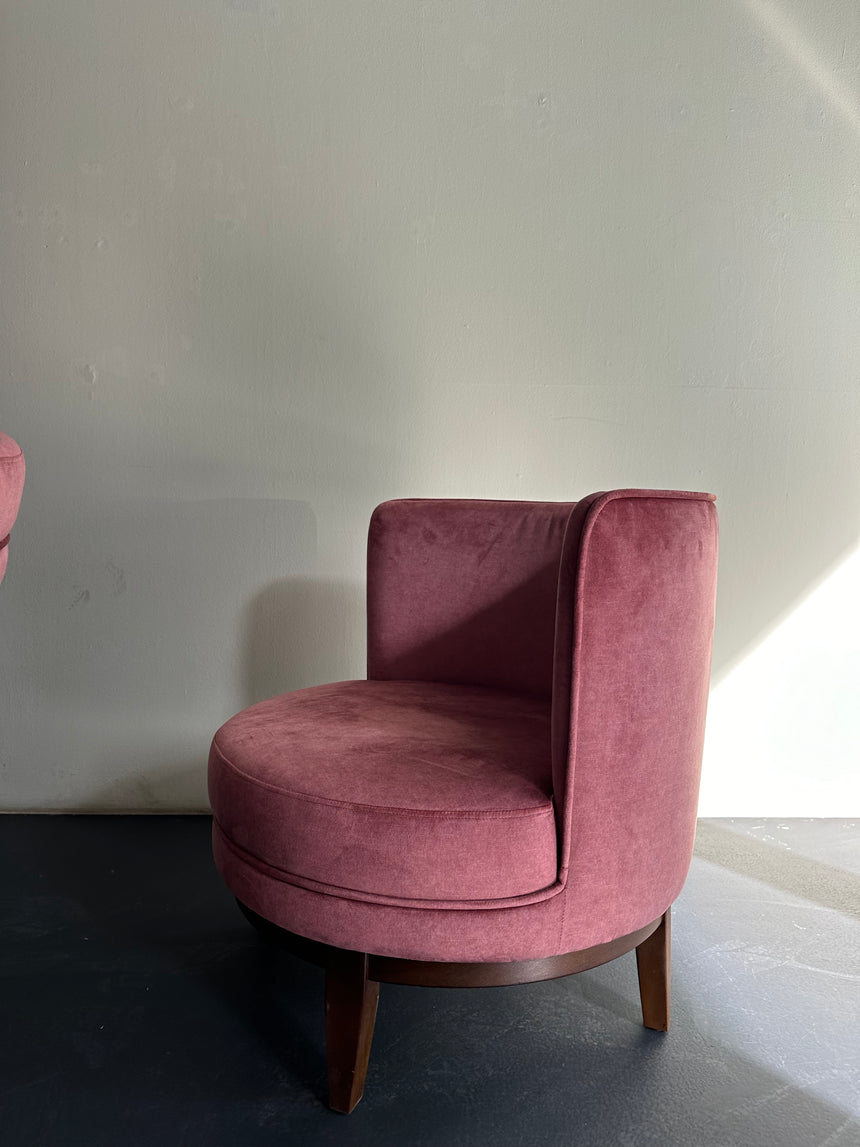 Rosa Velvet Sessel