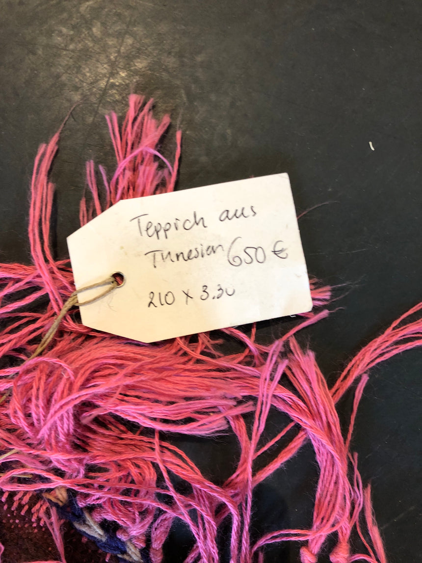 Vintage Kelim Teppich Aubergine
