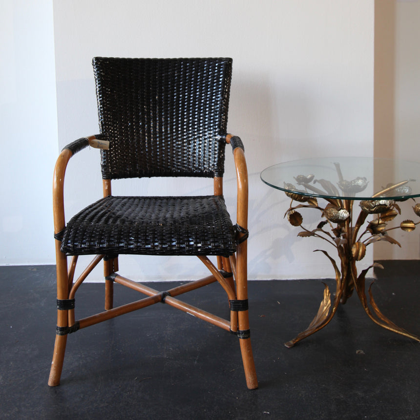 French bistro wicker chairs