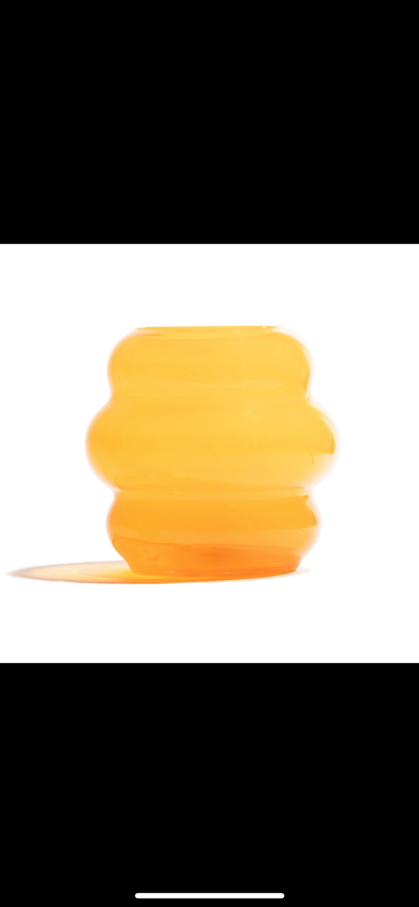 MARSANO 'Muse' Collection Vase - Fresh Orange / M