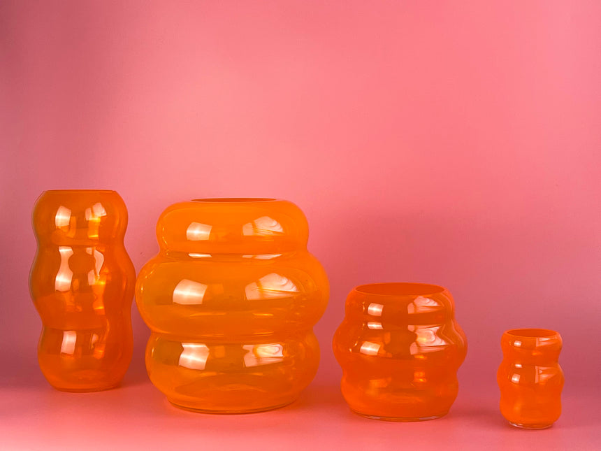 MARSANO 'Muse' Collection Vase - Fresh Orange / S