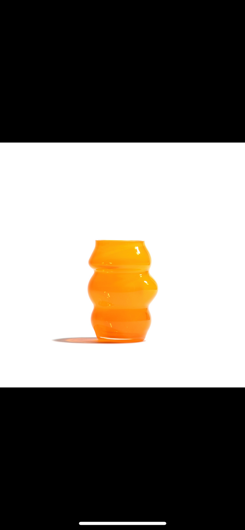 MARSANO 'Muse' Collection Vase - Fresh Orange / S