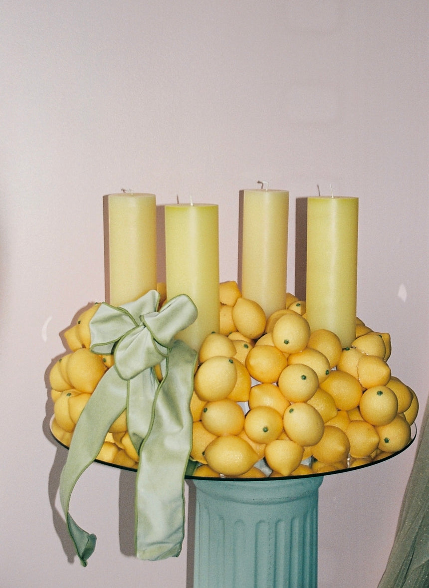 Orangen Tafelaufsatz vintage aus Italien