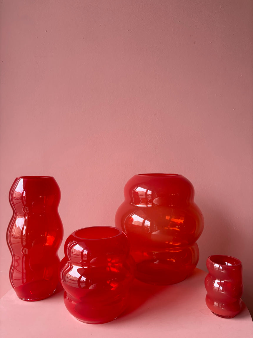 MARSANO 'Muse' Collection Vase - Red / XL