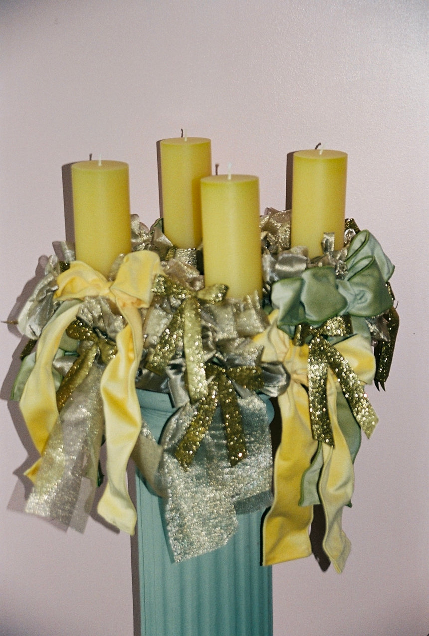 Orangen Tafelaufsatz vintage aus Italien