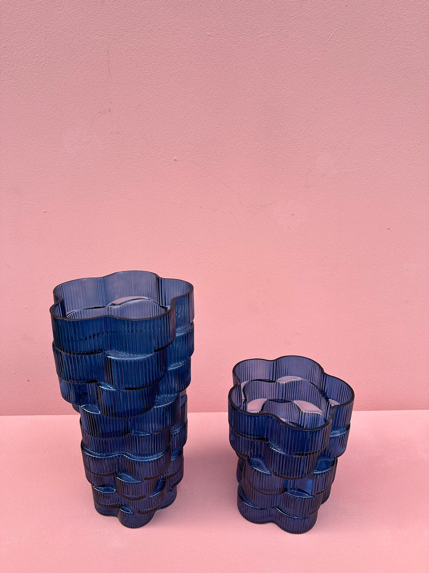Duoro Vase blau