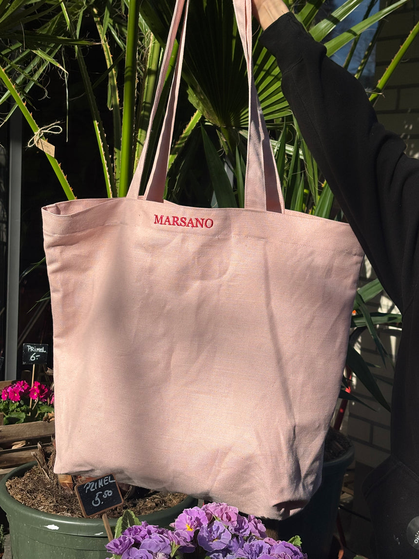 MARSANO Shopper/Tasche/Beutel  aus Leinen - groß