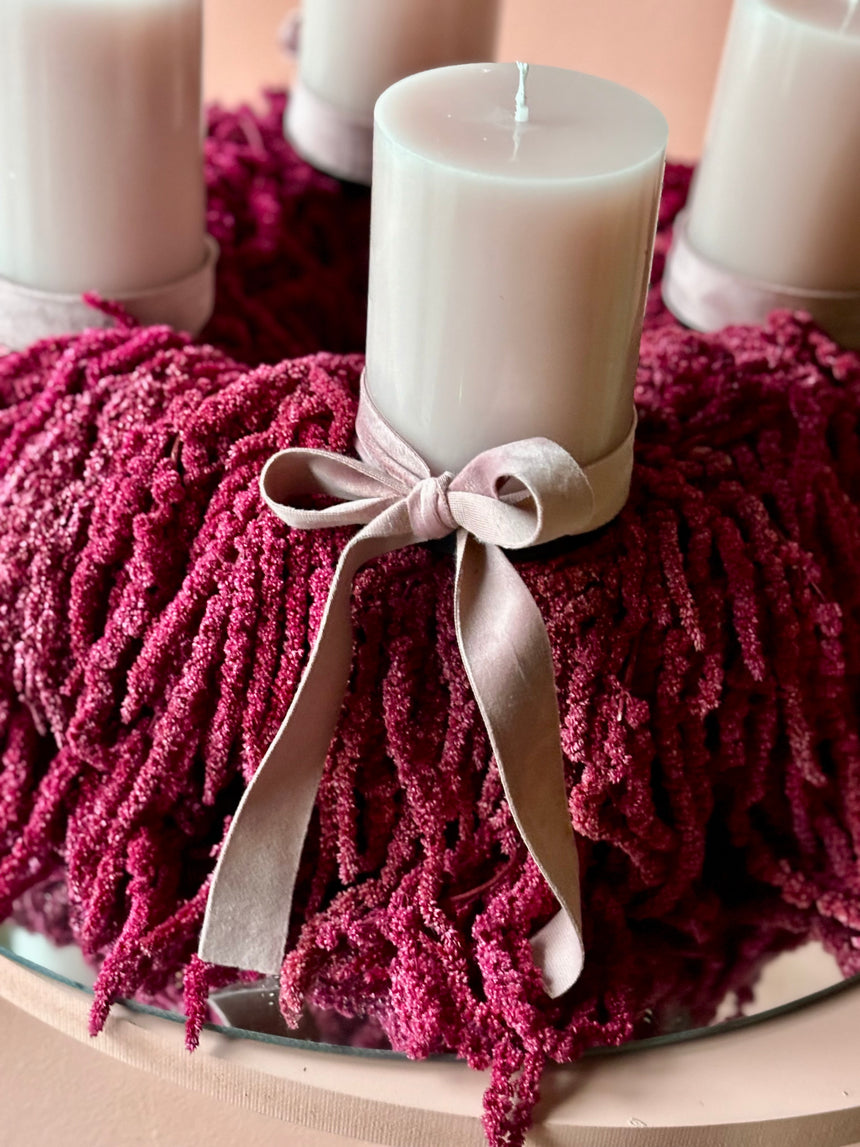 Adventskranz Amaranth Bordeaux