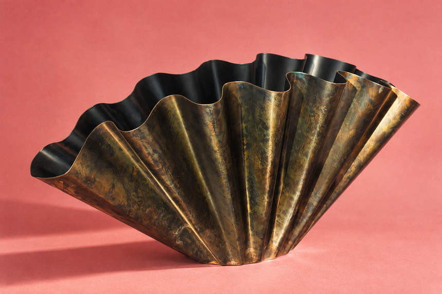Spiral Glass Vase