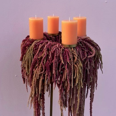 Adventskranz mit Amaranth