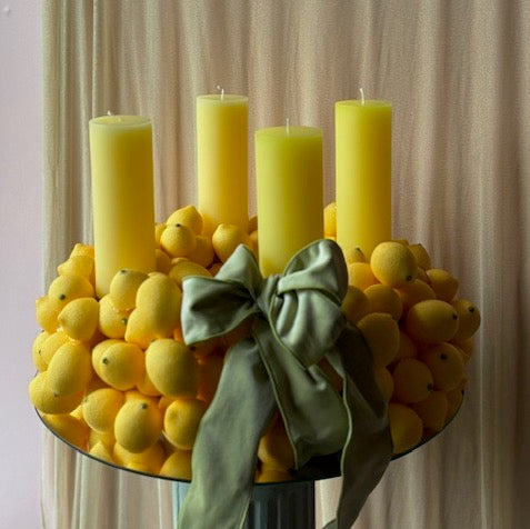 Adventskranz Zitronen