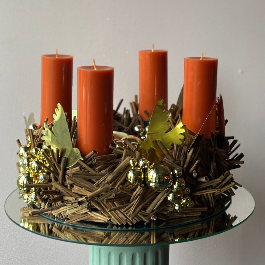 Adventskranz Zitronen