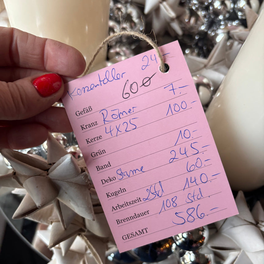 Adventskranz aus Fröbelsternen