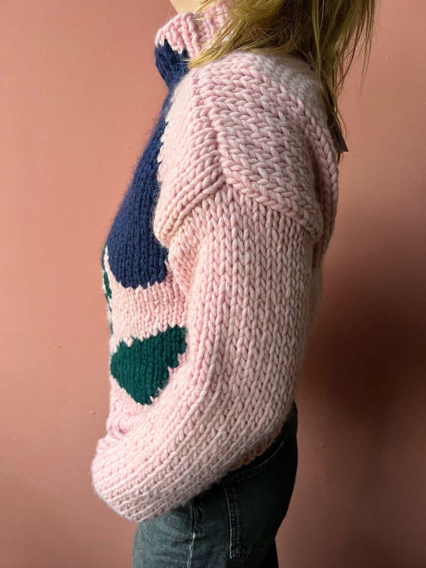 Wollpullover "Intarsia Flower" by Maiami