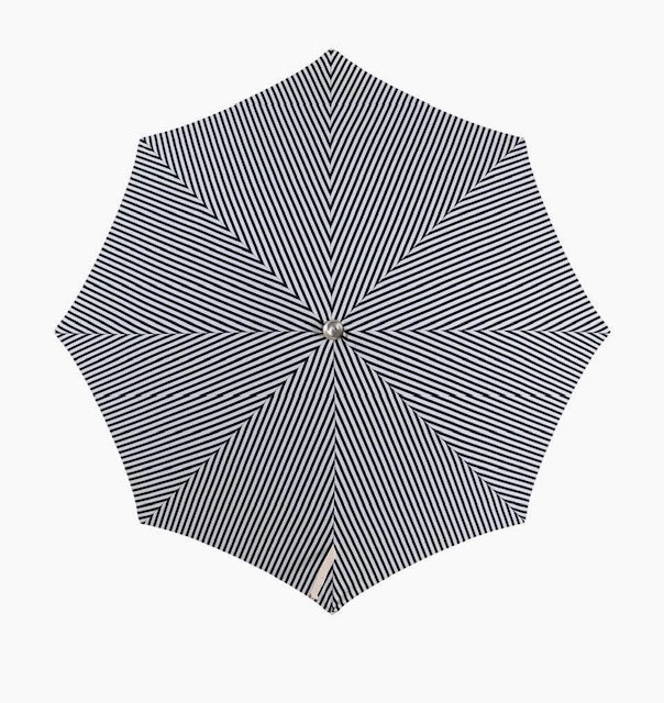 Premium Beach Umbrella Navy Striped
