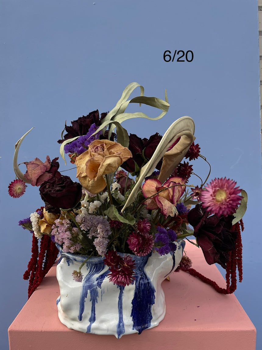 MARSANO Dried Flowers in Pottery Arrangements | Limited & signed Edition