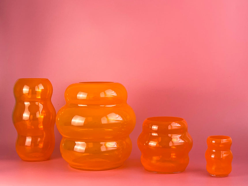 MARSANO 'Muse' Collection Vase - Fresh Orange / S