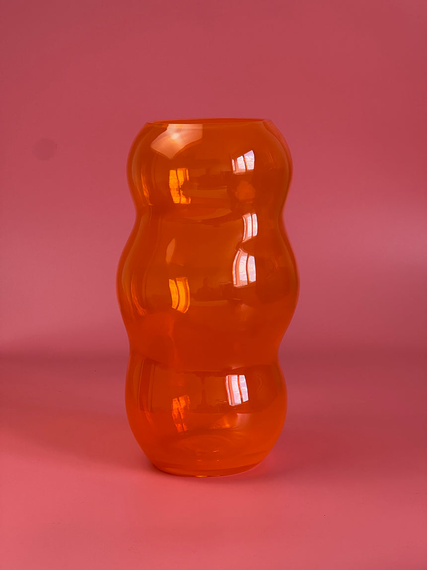 MARSANO 'Muse' Collection Vase - Fresh Orange / L