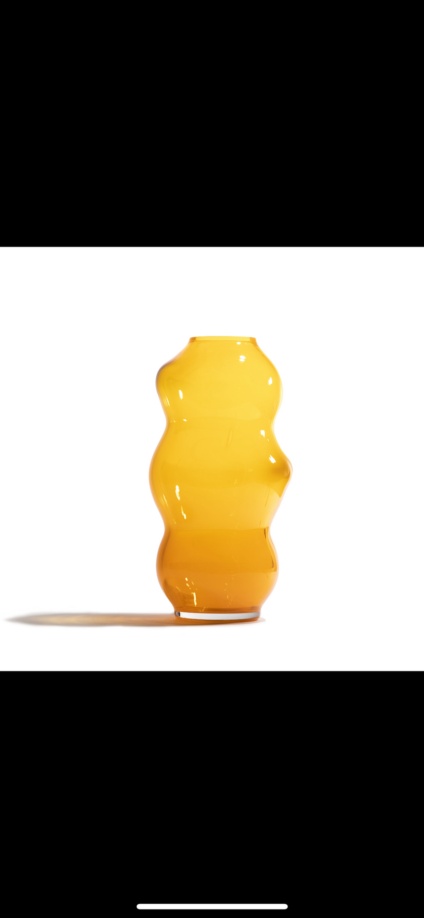 MARSANO 'Muse' Collection Vase - Fresh Orange / L
