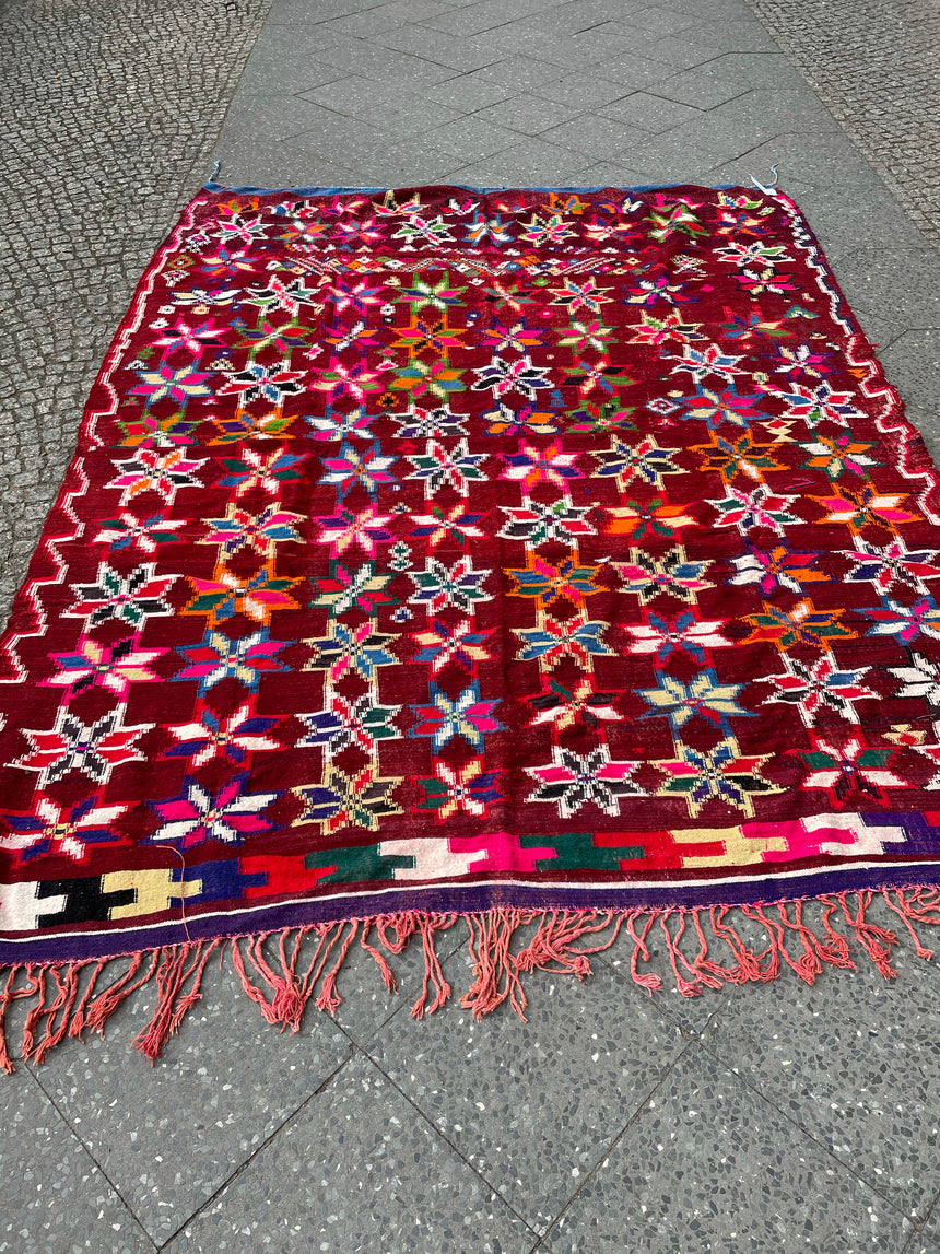 Vintage Kelim Carpet Pattern Mix