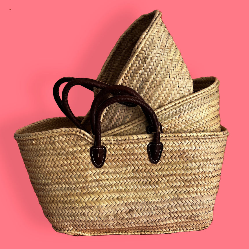 Basket from Morocco in three sizes